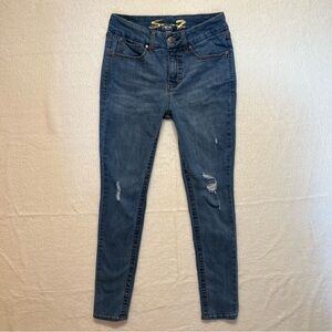 SEVEN7 Women's Tummyless High Rise Skinny Jeans Strata Size 4